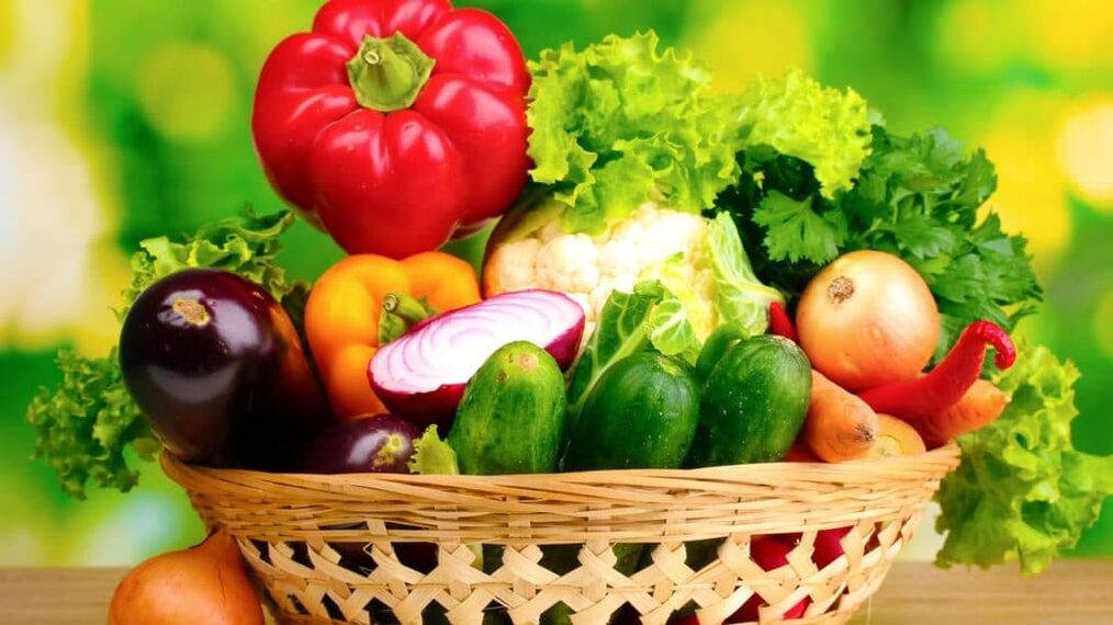 groenten voor de preventie van prostatitis